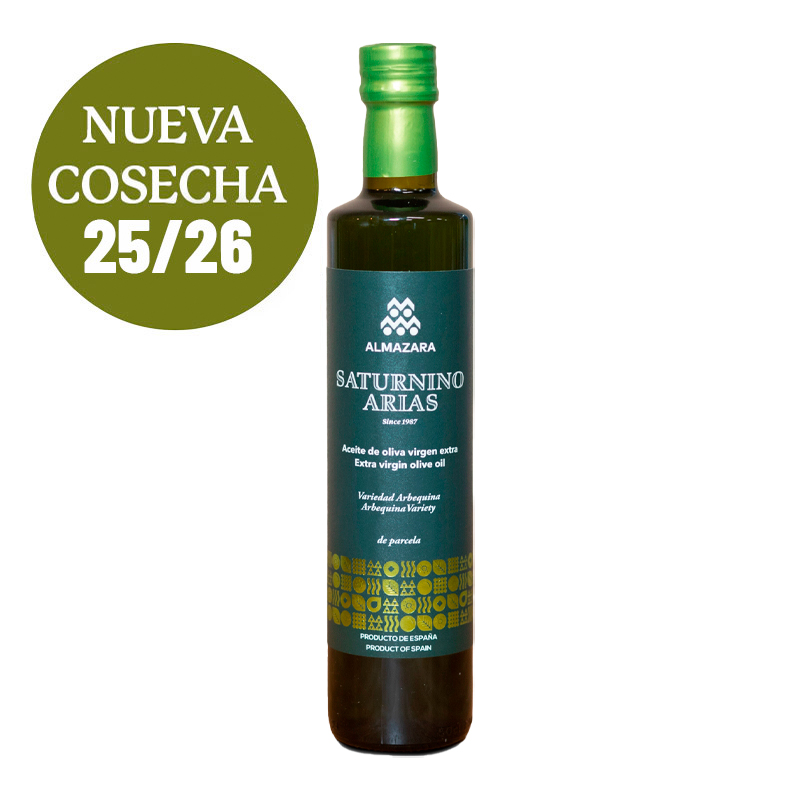 De Parcela<br>Variedad Arbequina<br>Aceite de Oliva Virgen Extra