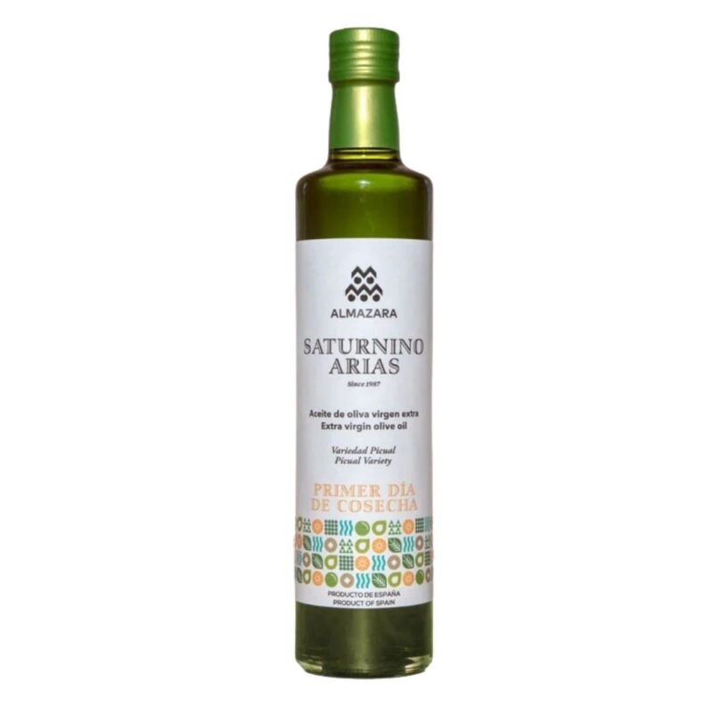 "Primer Día de Cosecha"<br>Variedad Picual<br>Cristal 500ml